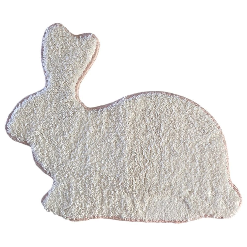 Threshold White Bunny Shaped Bath Mat Rug
